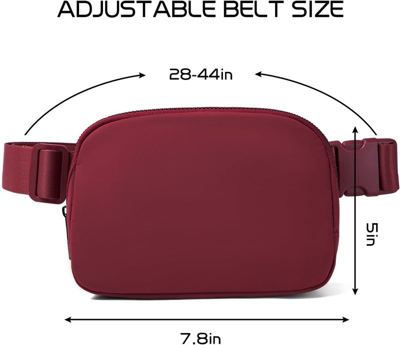 Gitus Belt Bag Fanny Pack Crossbody Bags for Women Fashion Waist Packs with Adjustable Strap Gifts for Women Men Teen Girls (Wine) - Image 3